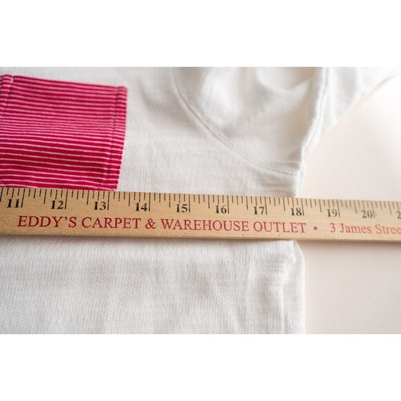 Hello Saturday Talbots Petite S cotton longsleeve white collared pullover pocket - Picture 4 of 7